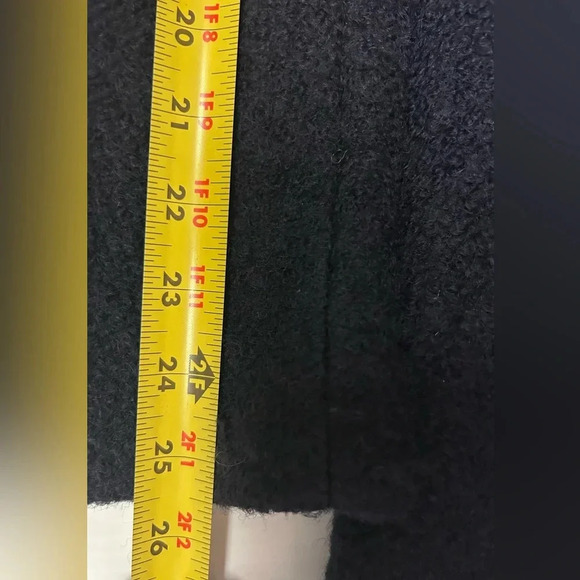 💙”Guess” Women’s Dark Navy Blue Wool Blend Zip Front Coat w/ Pockets Size S💙 - Picture 13 of 15